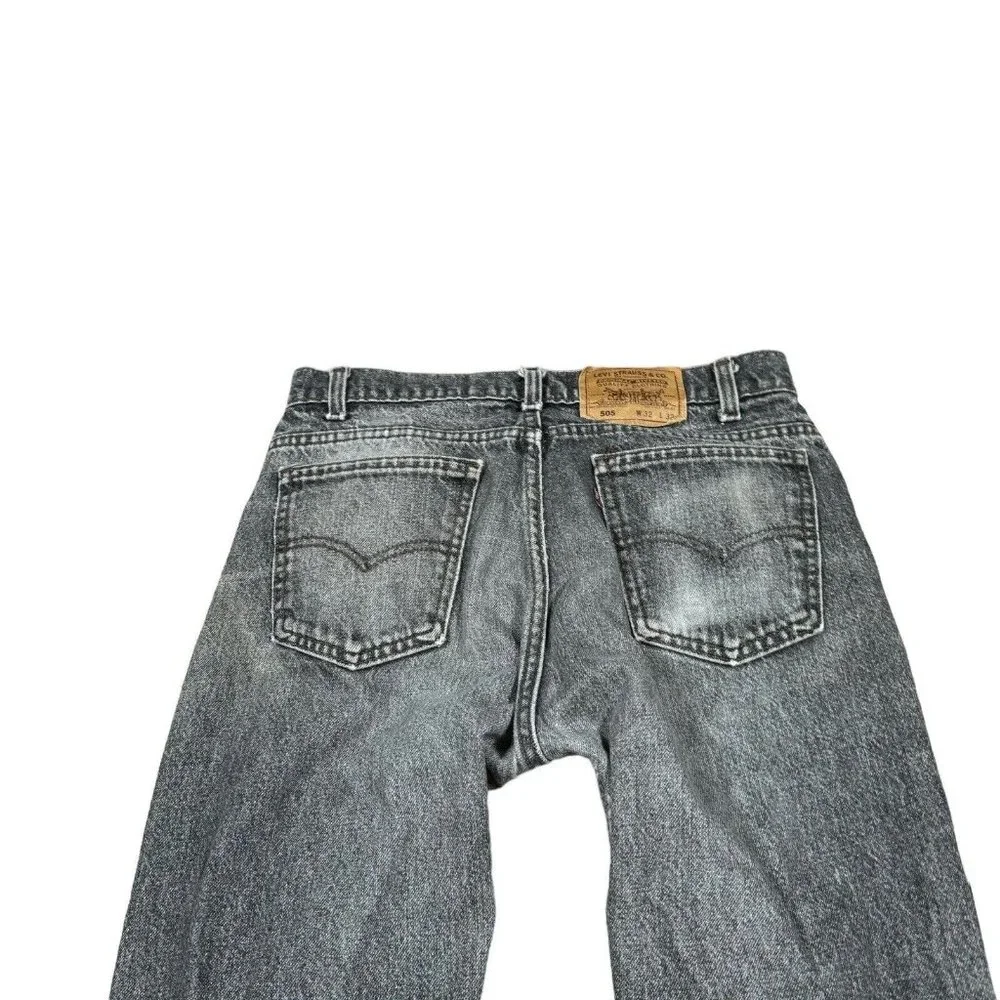 Vintage Levis 505-0259 Gray Brown Jeans 32x26.5 -Made in USA‎